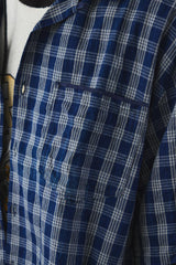Porter Classic PALAKA SHORT SLEEVE SHIRT - INDIGO