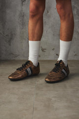 Dirk Bikkemberg Leather Soccer/Football Sneakers (Metallic Gold)  皮革足球休閒運動鞋
