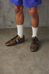 Dirk Bikkemberg Leather Soccer/Football Sneakers (Metallic Gold)  皮革足球休閒運動鞋