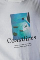 ISNESS MUSIC - Coastlines T-SHIRT with cassette tape 日本設計師品牌 白色專輯封面寬鬆短T