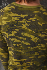 Chrome Hearts Womens Camo Thermal Long Sleeve T-Shirt 克羅心女款迷彩華夫格長袖上衣