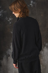 Old Joe Brand WAVY RIB TRAINING Jacket 日本設計師品牌 黑色波浪羅紋針織夾克