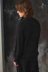 Old Joe Brand WAVY RIB TRAINING Jacket 日本設計師品牌 黑色波浪羅紋針織夾克