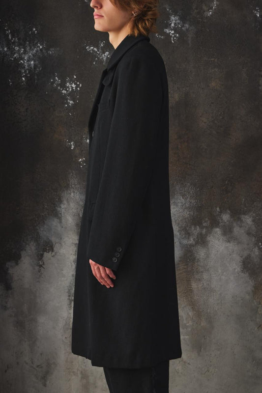 REGULATION Yohji Yamamoto - Wool Gabardine Doctor Jacket 山本耀司 黑色羊毛醫生夾克