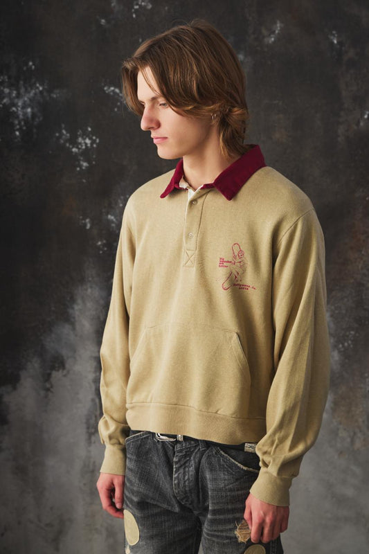 1980’s Vintage “Big Weenies Are Better” Polo Shirt 古著短板厚棉Polo衫