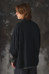 TIGHTBOOTH PRODUCTION DIAMOND ROLL-UP SHIRT 日本滑板品牌 黑色棉質菱格紋刺繡捲袖襯衫