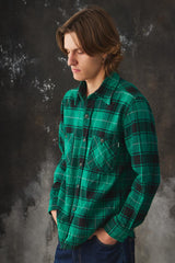 2000’s Vintage Schott NYC "DELUXE" Western Plaid Cotton Flannel Shirt 格紋棉質法蘭絨襯衫