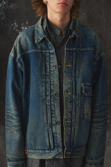 MADNESS 20FW MDNS TYPE 1 DENIM JACKET 余文樂 復古黃泥刷色牛仔外套 日本製