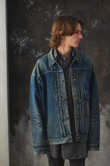MADNESS 20FW MDNS TYPE 1 DENIM JACKET 余文樂 復古黃泥刷色牛仔外套 日本製