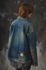 MADNESS 20FW MDNS TYPE 1 DENIM JACKET 余文樂 復古黃泥刷色牛仔外套 日本製