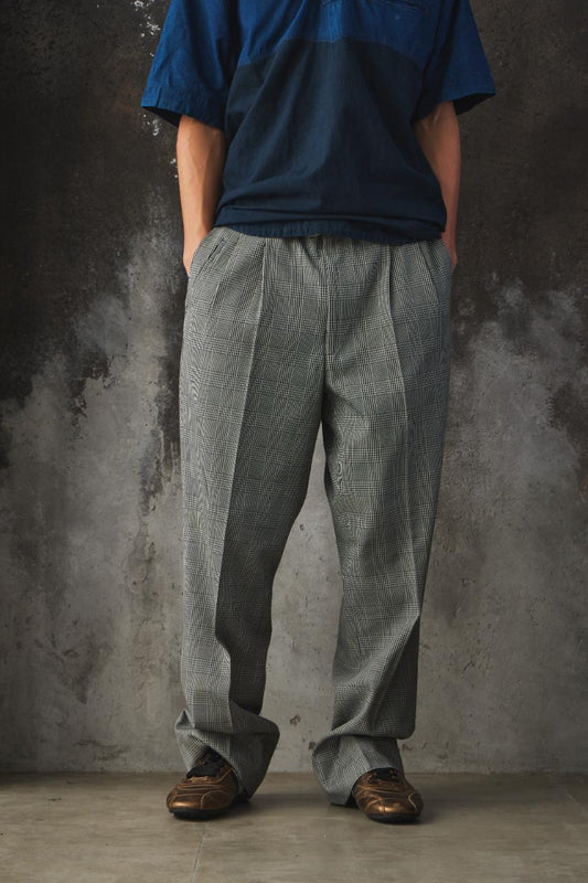 Vintage Glen Plaid Dress Pants 灰色千鳥格紋西裝長褲 日本製