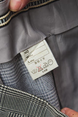 Vintage Glen Plaid Dress Pants 灰色千鳥格紋西裝長褲 日本製