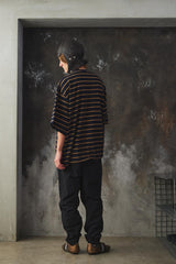 ISNESS MUSIC EXCLUSIVE BALLOON BORDER SHORT SLEEVE T-SHIRT for +81 聯名限定 氣球廓形抽繩短T