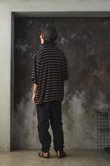ISNESS MUSIC EXCLUSIVE BALLOON BORDER SHORT SLEEVE T-SHIRT for +81 聯名限定 氣球廓形抽繩短T