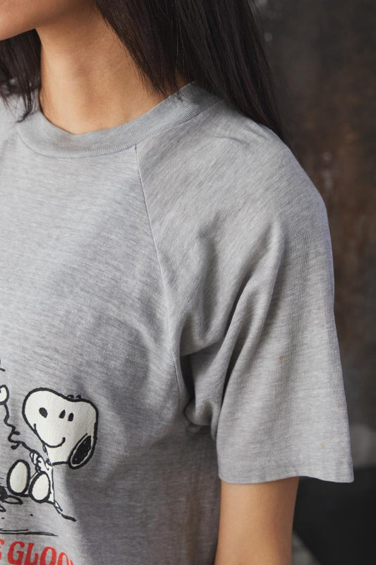 80s Snoopy Marcie "Marshmallow" Tee 50/50 Single Stitch 復古史努比與瑪西印花 T 混紡布料 單線縫製