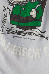 Vintage 80s "I Survived Schwäbisch Gmünd" Snoopy Military Graphic Tee Single Stitch 復古史努比 軍事風格印花T 單線縫製