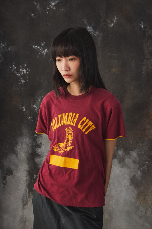 80s Champion Reversible "Columbia City" Eagle Graphic Tee 美製雙面穿老鷹印花 T