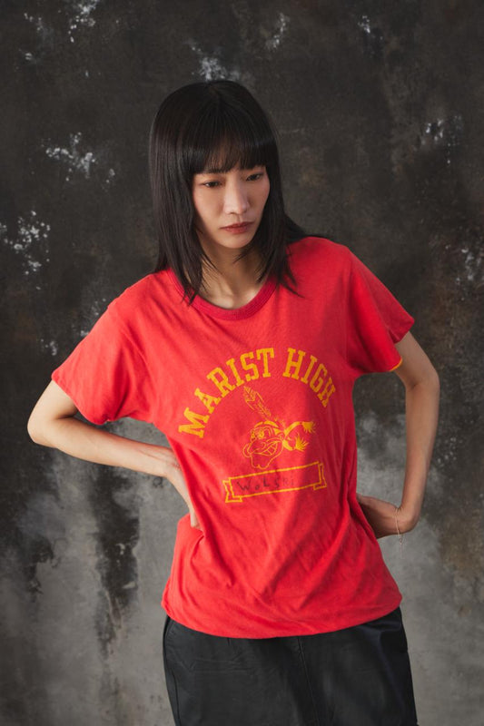 80s Champion Reversible "Marist High" Graphic Tee美製雙面穿校園印花 T