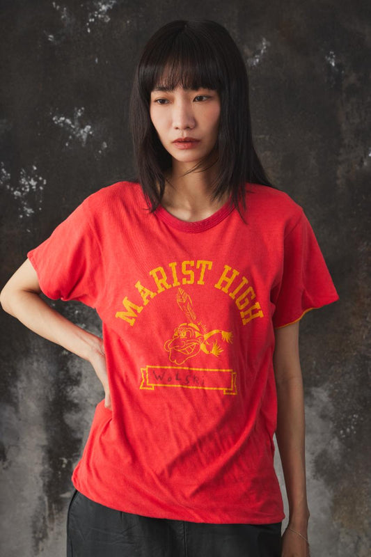 80s Champion Reversible "Marist High" Graphic Tee美製雙面穿校園印花 T