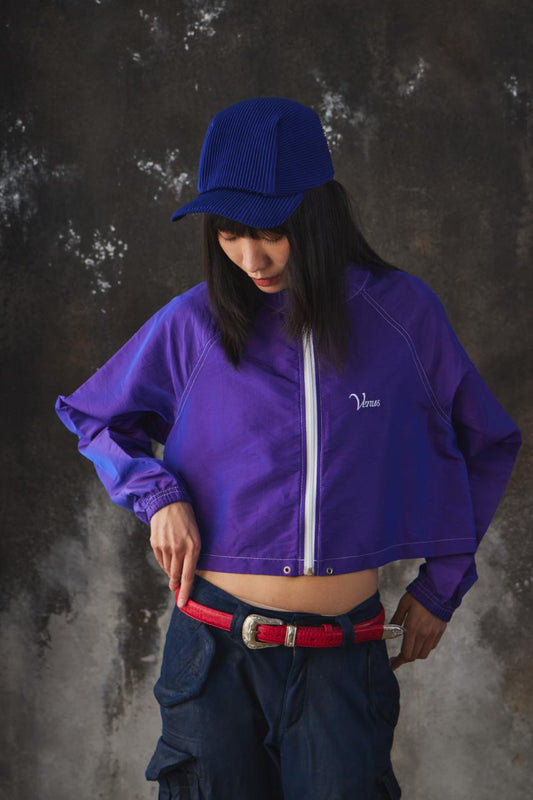 90s Venus Retro Nylon Cropped Windbreaker 90年代美國製復古短版尼龍運動外套