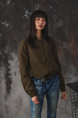 Burberry Brit Olive Green Bomber Jacket 軍綠色防風飛行員夾克外套