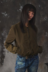 Burberry Brit Olive Green Bomber Jacket 軍綠色防風飛行員夾克外套