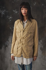 Engineered Garments KHAKI Folk Jacket 卡其色多口袋夾克外套