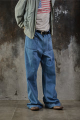 Vintage 1996 U.S. Navy Denim Utility Trousers (Dungarees) 美軍公發水洗喇叭牛仔褲