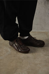 Trippen "Sheet" Brown Leather Shoes 棕色解構皮革綁帶皮鞋