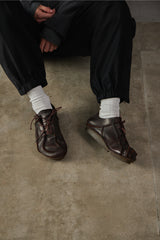 Trippen "Sheet" Brown Leather Shoes 棕色解構皮革綁帶皮鞋