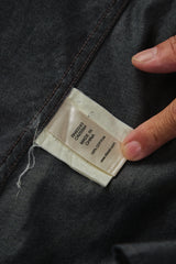 DIESEL S-YORK Pleated Tuxedo Shirt 灰色棉質風琴壓褶立領長袖襯衫