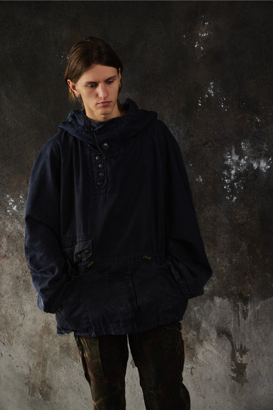 Vintage 1970s Royal Navy Ventile Weatherproof Bomb Head Smock