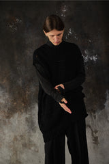 Yohji Yamamoto Pour Homme Mesh Knit Vest 山本耀司主線 不對稱落肩網眼針織背心