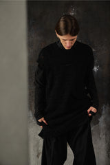 Yohji Yamamoto Pour Homme Mesh Knit Vest 山本耀司主線 不對稱落肩網眼針織背心