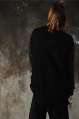 Yohji Yamamoto Pour Homme Mesh Knit Vest 山本耀司主線 不對稱落肩網眼針織背心