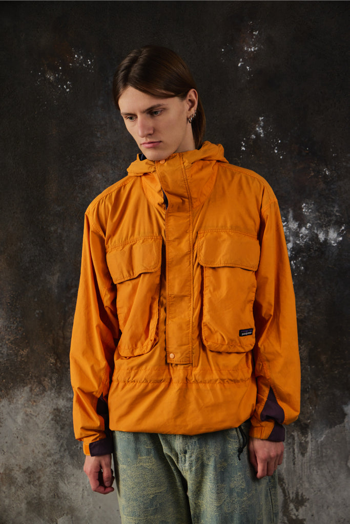 Patagonia パタゴニア deep wading jacket SST Vintage Patagonia SST Deep Wading Jacket (1994 Fall) 橘色短版防風