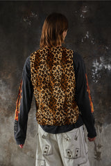 Engineered Garments Reversible Vest - Leopard Fleece  / Paisley 雙面穿剪絨豹紋變形蟲圖騰背心