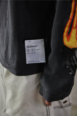 SATISFY® MothTech™ Long Tee 法國機能品牌 火焰印花長袖上衣