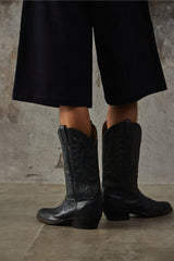 Vintage Stetson Leather Western Cowboy Boots 綠色全皮革手工西部牛仔靴