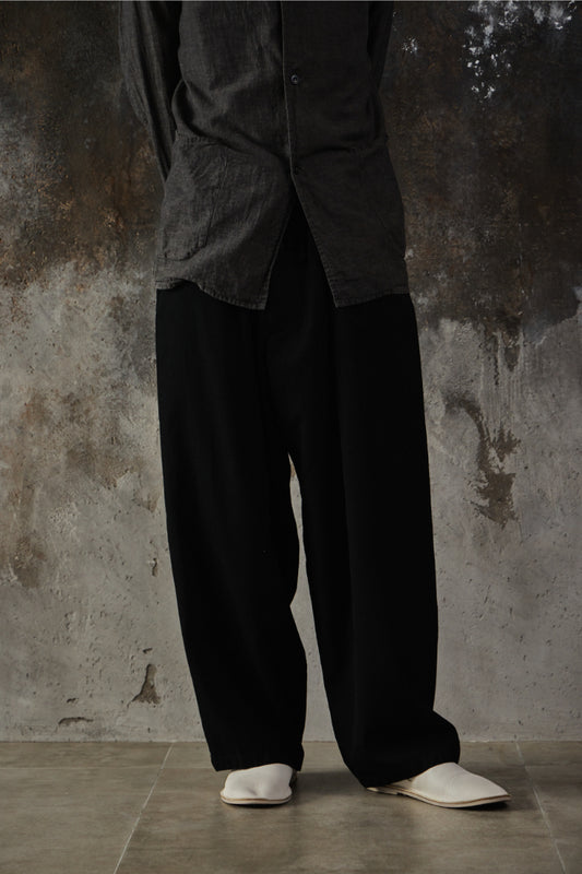 Yohji Yamamoto POUR Homme Wool Gabardine Big String Pants 山本耀司主線大抽繩羊毛寬褲