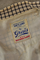 1940s Rubin Grais &Sons Ricky Rayon Gabardine Jacket DAN RIVER FABRIC