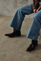 Lucchese Handcrafted Western Boots Black Cherry 黑櫻桃色手工皮革尖頭西部牛仔靴