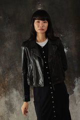 SPORT b. Lambskin Leather Biker Jacket 經典羊皮斜拉鍊騎士皮衣外套