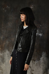SPORT b. Lambskin Leather Biker Jacket 經典羊皮斜拉鍊騎士皮衣外套