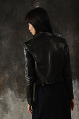 SPORT b. Lambskin Leather Biker Jacket 經典羊皮斜拉鍊騎士皮衣外套