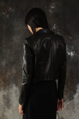 SPORT b. Lambskin Leather Biker Jacket 經典羊皮斜拉鍊騎士皮衣外套
