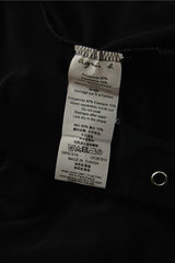 Agnes b. Black Crepe Snap Cardigan Dress Long Jacket黑色排扣開襟長版洋裝