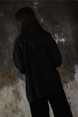 Y's for men Yohji Yamamoto Wool Rayon Herringbone Shirt 山本耀司 羊毛混紡魚骨紋開領襯衫