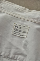 Yohji Yamamoto S'YTE Dual-Pocket Loose Long Shirt 山本耀司 棉質雙口袋寬鬆長版白襯衫