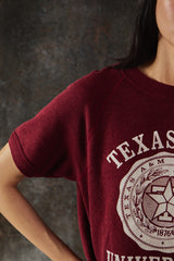 Vintage 80s Soffe Texas A&M Short Sleeve Sweatshirt USA Made 古著德州農工大學 短袖衛衣 美製